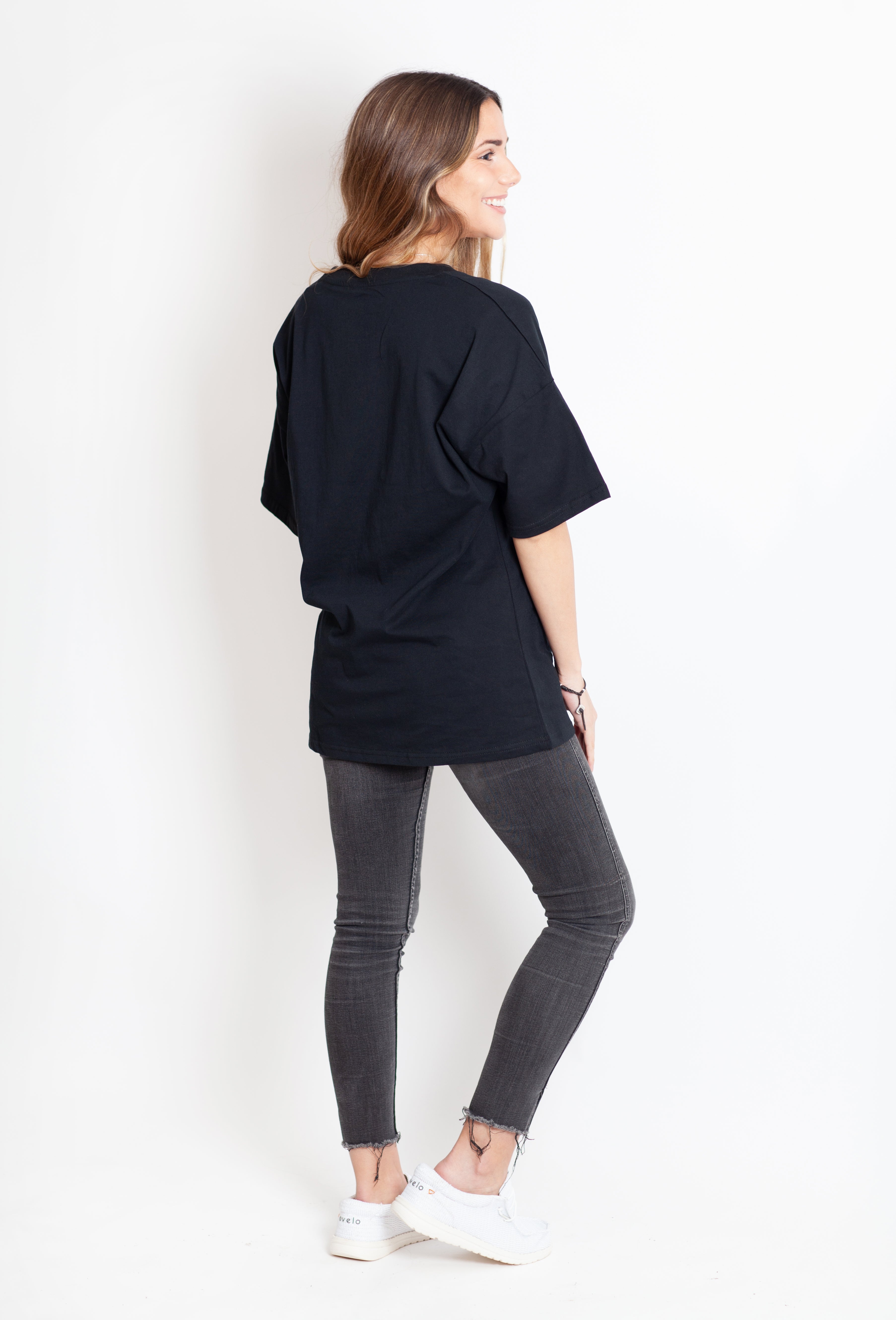 Polera Manga Corta Oversize Black