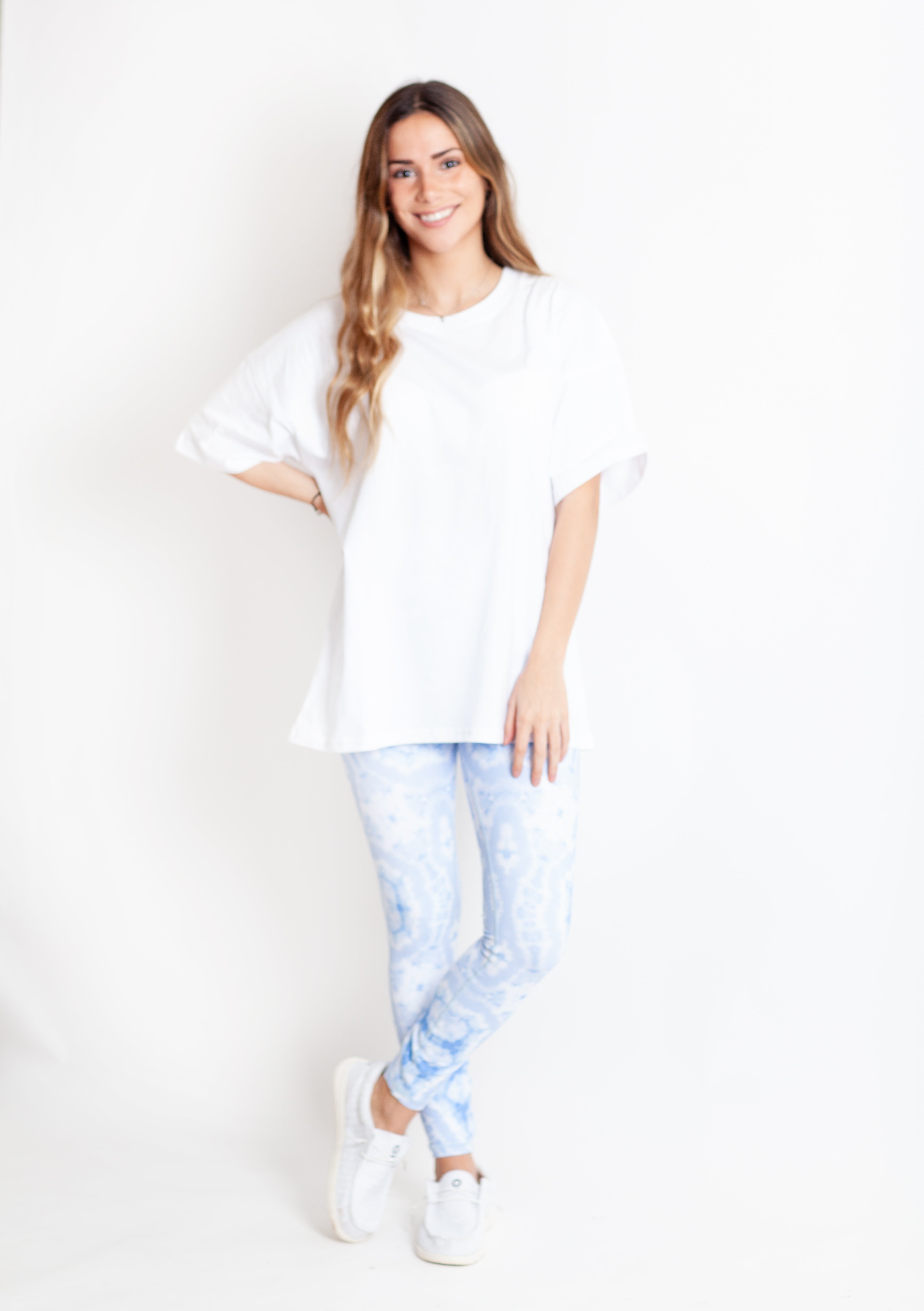 Polera Manga Corta Oversize White