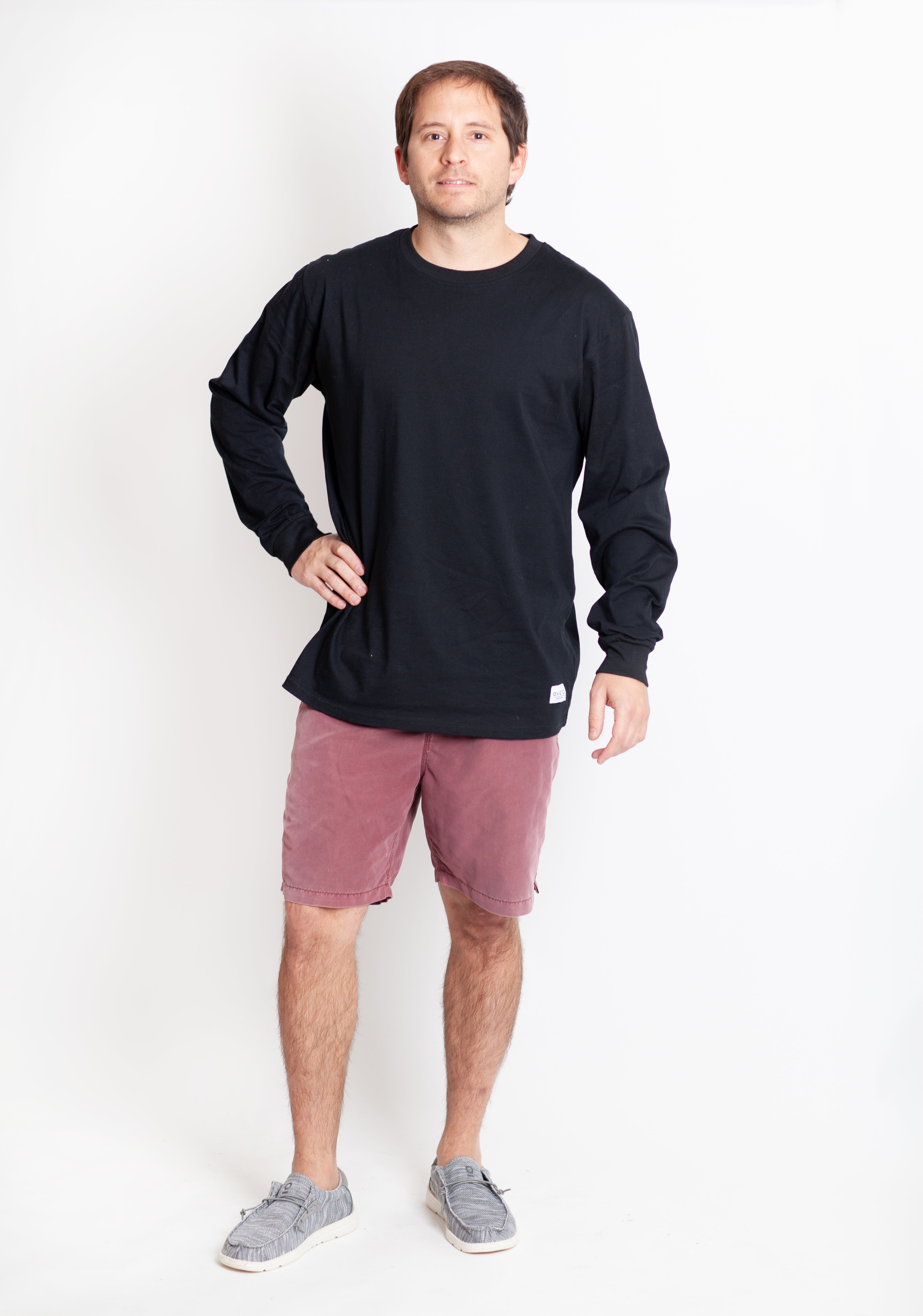 Polera Manga Larga Plain Black