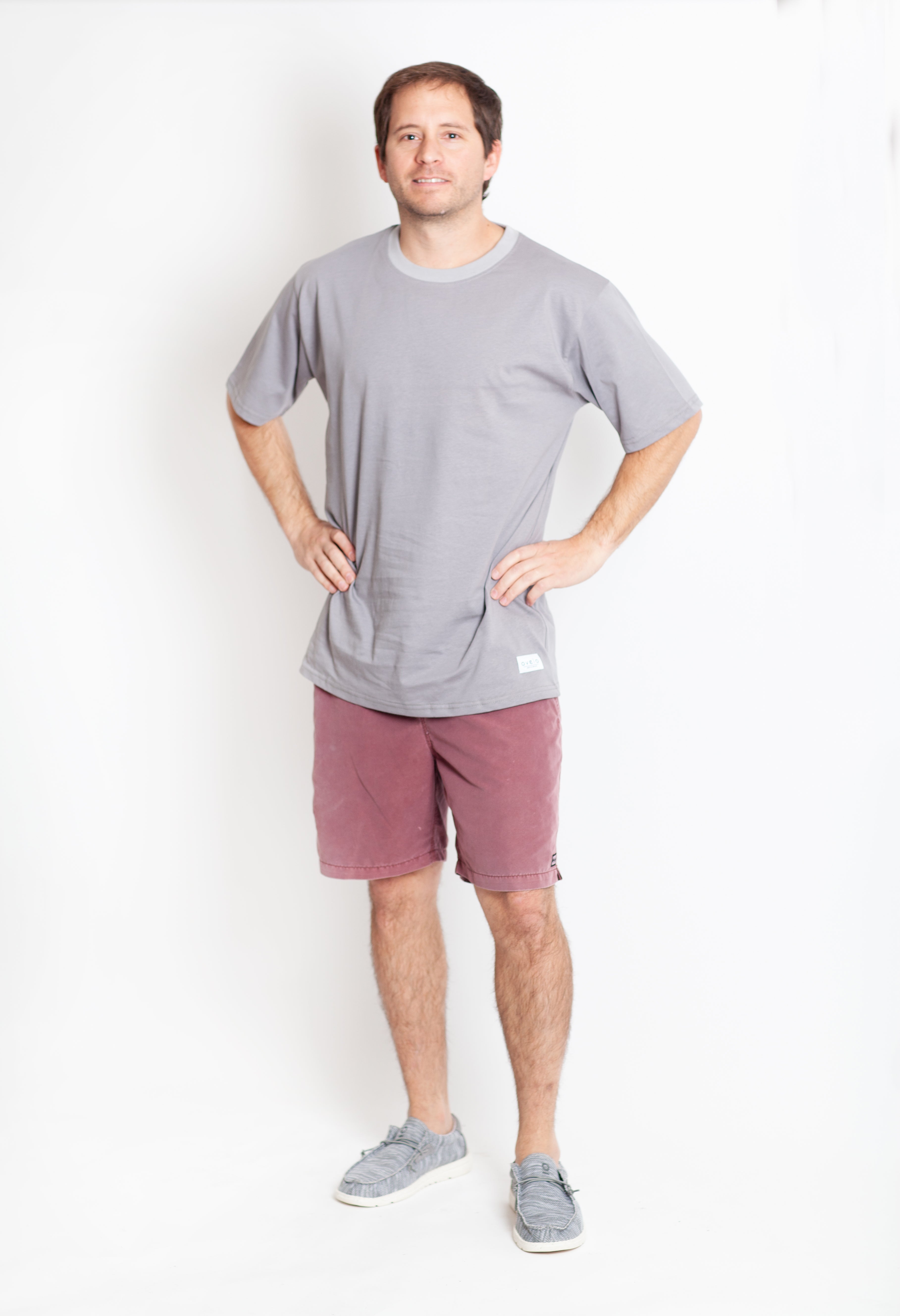 Polera Manga Corta Plain Grey