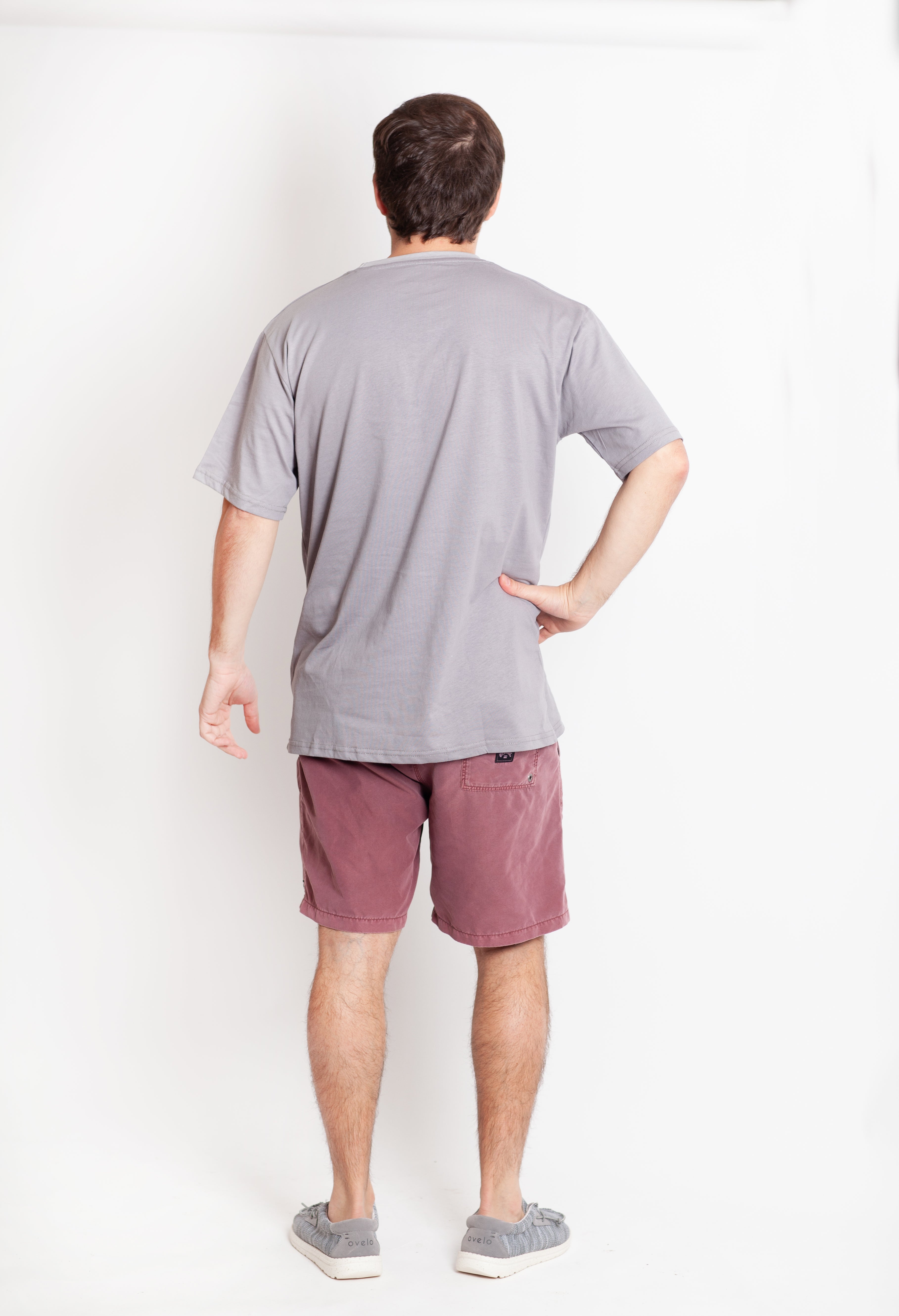 Polera Manga Corta Plain Grey