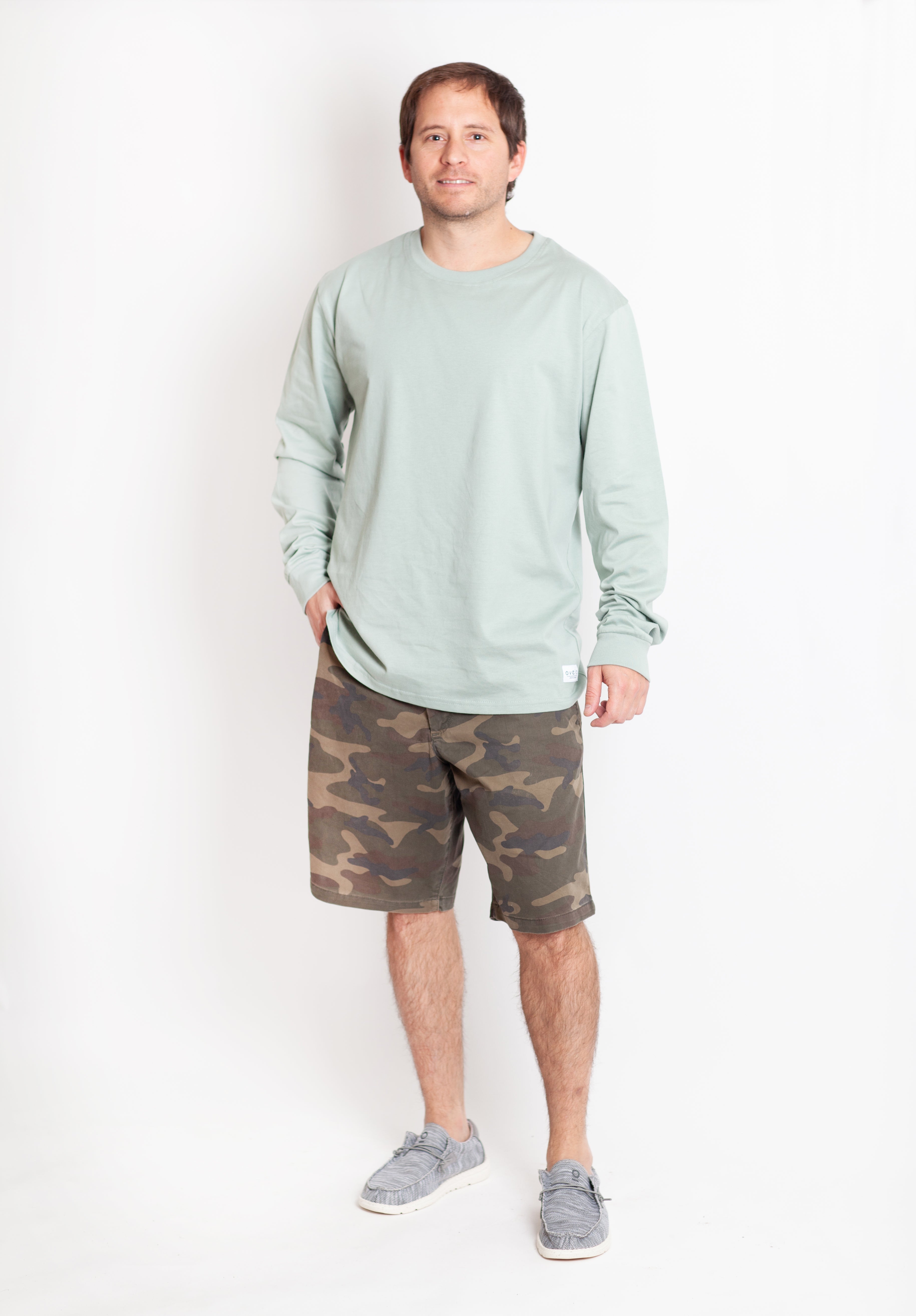 Polera Manga Larga Plain Olive